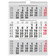 3-Monats-Wandkalender 2026