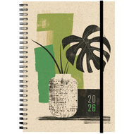 Agenda 2026 Graspapier Flower Pot, A5