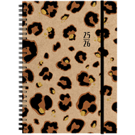 Agenda scolaire 2025/26 Kraftpapier Leo, A5