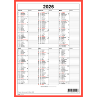 Wandkalender 2026, A4, hoch