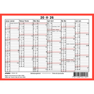 Wandkalender 2026, A6 quer