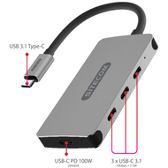 Sitecom USB-C Hub CN-386 - 4x USB-C, 4 Port - 8716502030811_02_ow