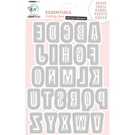Pochoirs à découper Alphabet, lot de 52