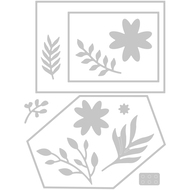 Stanzschablonen Floraler Rahmen, 12er Set