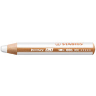 Stabilo crayon de couleur Woody 3 in 1, blanc - 4006381115452_01_ow