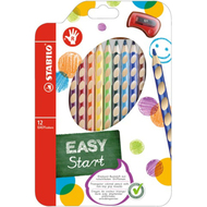 crayons de couleur EASYcolors, pour droitiers, 12 pièces
