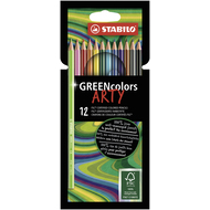 crayons de couleur GREENcolors ARTY, étui de 12