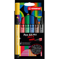 Faserschreiber Pen 68 MAX ARTY, 6er Etui