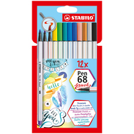 Pinselstifte Pen 68 brush, 12er Etui