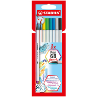 stylos à pinceau Pen 68 brush, étui de 8
