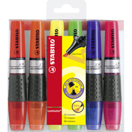 Surligneurs Luminator, 6 pièces