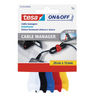 cable Manager, 5 ès, couleur, 12 mm x 20 cm