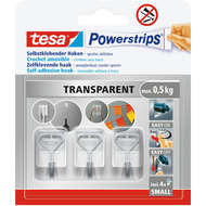 Powerstrips crochets, transparent