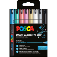 Posca Marker PC-1MR, Metallic Colours, 8 Stück