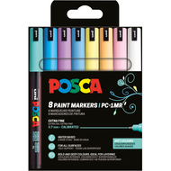Posca Marker PC-1MR, Soft Colours, 8 Stück