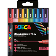 Posca Marker PC-3ML, Glitter Colours, 8 Stück