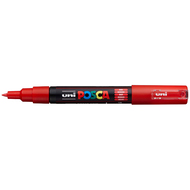 Uni-Ball Posca Marker PC-1MC, 0.7 mm, rot - 4902778654033_01_ow