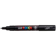 Uni-Ball Posca Marker PC-1MC, 0.7 mm, schwarz - 4902778654057_01_ow