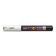 Uni-Ball Posca Marker PC-1MC, 0.7 mm, weiss - 4902778653951_02_ow