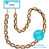 ZANAÉ chaîne pour smartphone animal print, Golden Stone