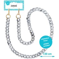 ZANAÉ Smartphonekette Mineral, Winter grey, 130 cm