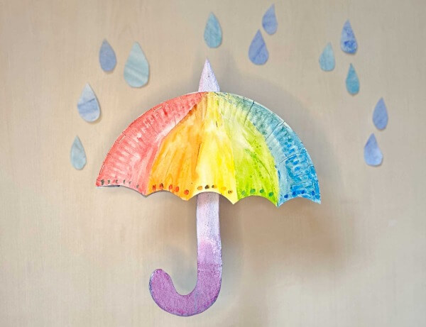 STABILO DIY-Idee Regenschirm aus Kartonteller