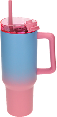 I-Drink Thermobecher , 1200 ml, aquablau/rosa