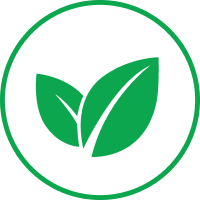 Icon grünes Blatt Nachhaltigkeit