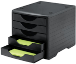Schubladenbox Office World schwarz