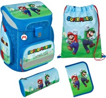 Scooli Schulthek-Set, EasyFit, Super Mario, 5-teilig