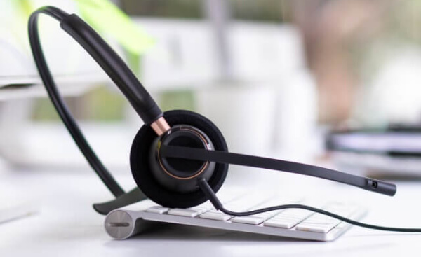 Headset und Tastatur