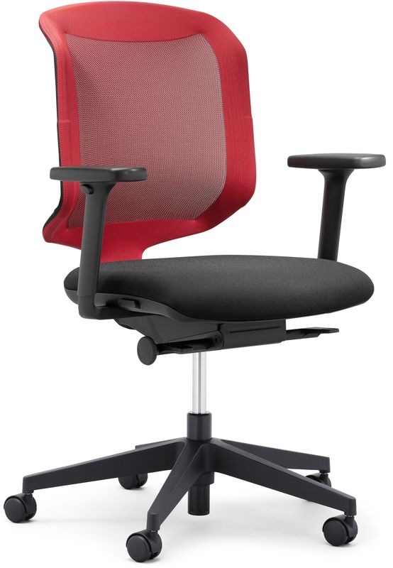 Bürostuhl Giroflex 434 schwarz/rot