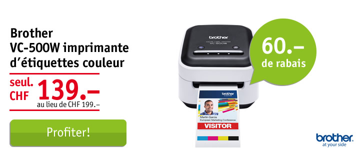 Brother VC-500W imprimante d'étiquettes Brother VC-500W imprimante d'étiquettes